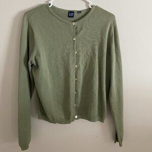 Green Gap Cardigan